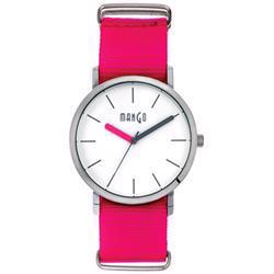Image of Mango Dameur med pink urrem og matchene timeviser